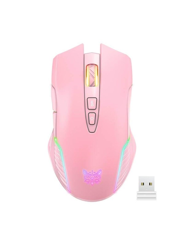 ONIKUMA CW905 Pink 2.4G Wireless Gaming Mouse - Gaming Mus - 7 knapper - Pink