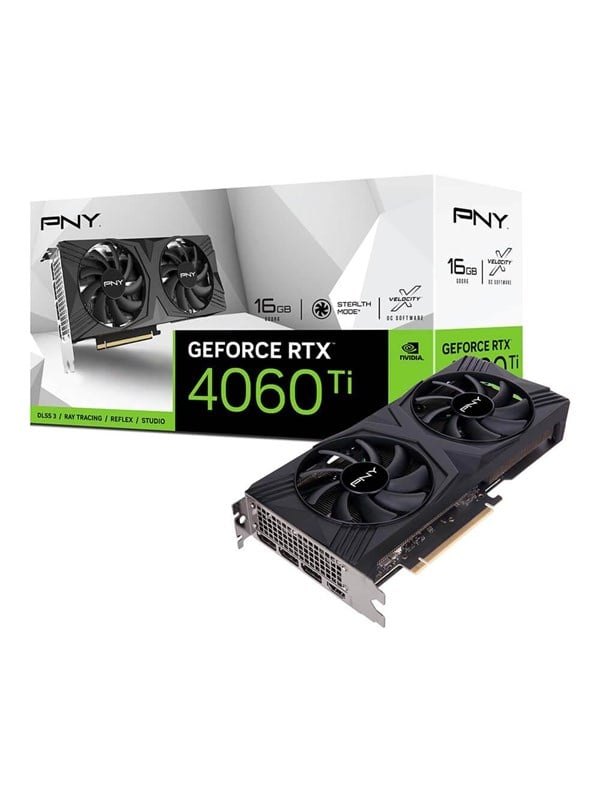 PNY GeForce RTX 4060 Ti Verto Dual Fan - 16GB GDDR6 RAM - Grafikkort