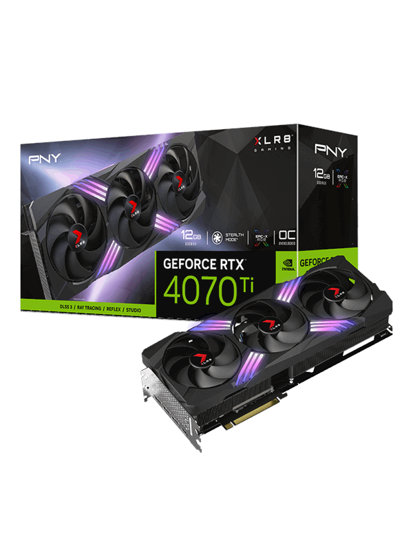 PNY GeForce RTX 4070 Ti SUPER XLR8 EPIC-X RGB Triple OC - 16GB GDDR6X RAM - Grafikkort