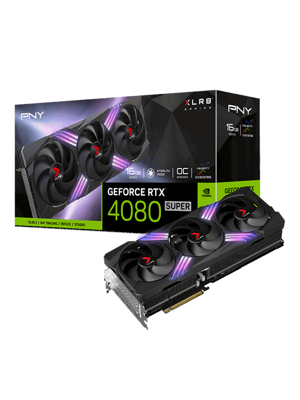 PNY GeForce RTX 4080 SUPER XLR8 EPIC-X RGB Triple OC - 16GB GDDR6X RAM - Grafikkort