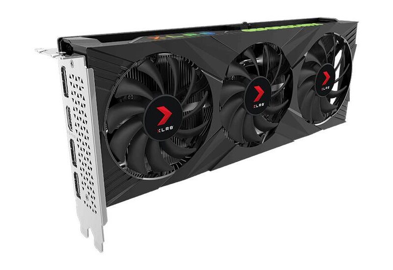 PNY XLR8 GeForce RTX 4060 8GB Gaming VERTO EPIC-X RGB Overclocked Triple Fan Grafikkort - 8GB GDDR6 - NVIDIA RTX 4060 - PCI Express 4.0 x16 (x8 mode)