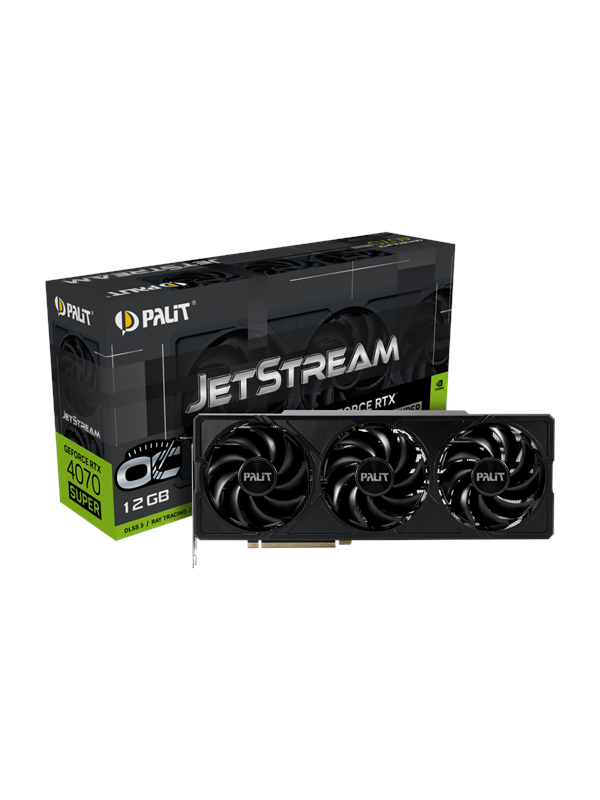 Palit GeForce RTX 4070 SUPER JetStream OC - 12GB GDDR6X RAM - Grafikkort