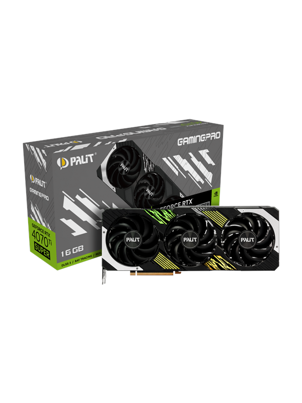 Palit GeForce RTX 4070 Ti SUPER GamingPro - 16GB GDDR6X RAM - Grafikkort