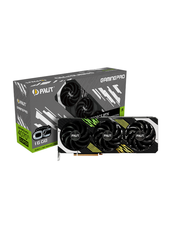 Palit GeForce RTX 4070 Ti SUPER GamingPro OC - 16GB GDDR6X RAM - Grafikkort