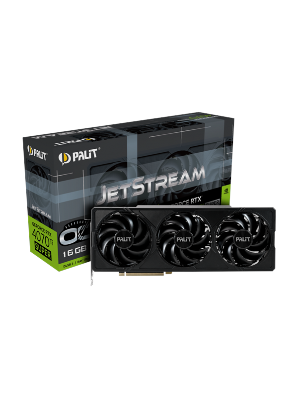 Palit GeForce RTX 4070 Ti SUPER JetStream OC - 16GB GDDR6X RAM - Grafikkort