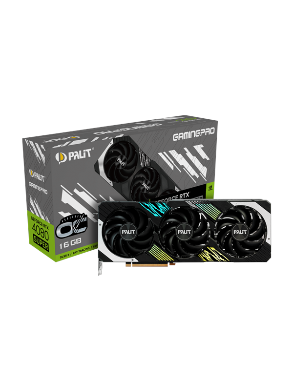 Palit GeForce RTX 4080 SUPER GamingPro OC - 16GB GDDR6X RAM - Grafikkort