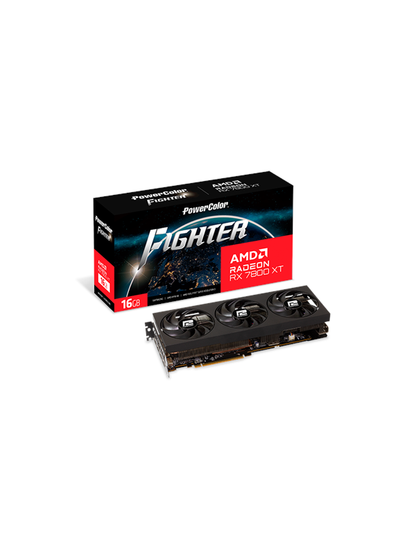 PowerColor Radeon RX 7800 XT Fighter - 16GB GDDR6 RAM - Grafikkort