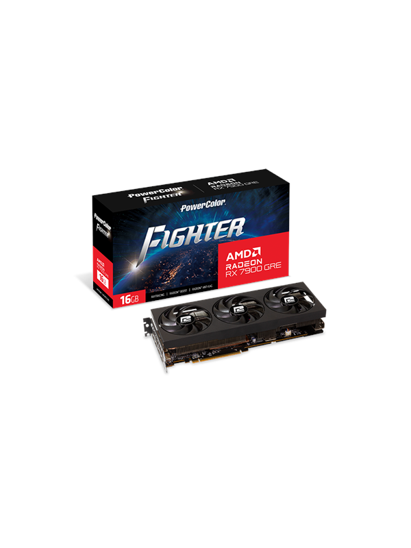 PowerColor Radeon RX 7900 GRE Fighter OC - 16GB GDDR6 RAM - Grafikkort