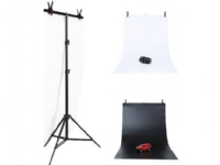 Puluz 70x200cm photo backdrop set/stand + photo backdrops 2 pcs DCA0976