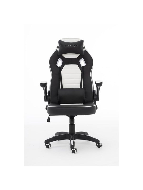 Raptor Gaming Chair GS-40 Full Size Imitation Leater & Foam Black/White