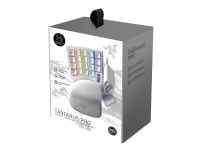 Razer Tartarus Pro - Tastatur - med scrollhjul, 8-way directional thumbpad, tastdefineringsindikator, hyperrespons-tommelknap, mellemrumsaktuator - bagbelyst - USB - tastkontakt: Razer Analog Optical Switches - kviksølvshvid