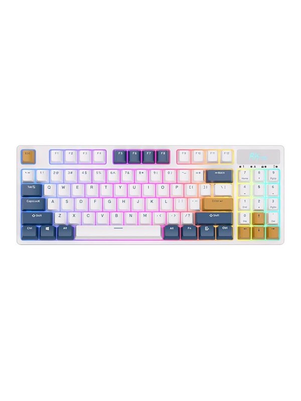 Royal Kludge RK89 RGB Mechanical Keyboard Lemon switch (white) - Gaming Tastatur - Hvid