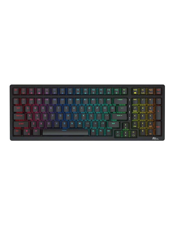 Royal Kludge RK98 RGB Mechanical Keyboard Red Switch (Black) - Gaming Tastatur - Sort