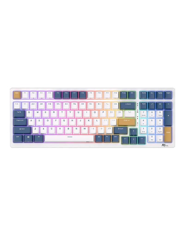 Royal Kludge RK98 RGB mechanical keyboard Red switch (blue) - Gaming Tastatur - Blå