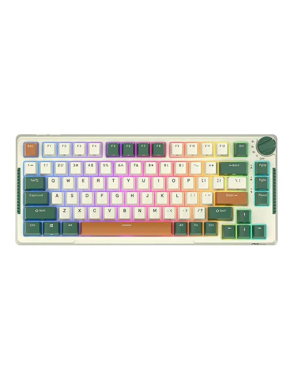 Royal Kludge RKH81 RGB mechanical keyboard Sky cyan switch (green) - Gaming Tastatur - Grøn