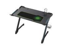 Skrivebord Ultradesk Ultradesk Space V2 Gaming Desk, med RGB-baggrundsbelysning, sort