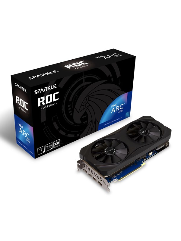 Sparkle Arc A750 ROC OC - 8GB GDDR6 RAM - Grafikkort