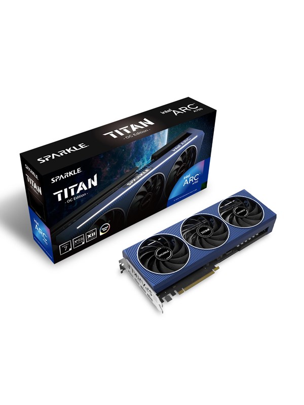 Sparkle Arc A750 Titan OC - 8GB GDDR6 RAM - Grafikkort