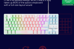 TRUST GXT833W THADO TKL KEYBOARD - WHITE