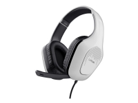 Trust GXT 415W Zirox - Headset - fuld størrelse - kablet - 3,5 mm jackstik - hvid