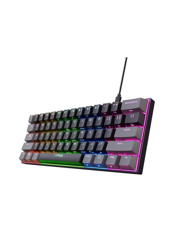 Trust GXT867 ACIRA 60% - Gaming Tastatur - Nordisk - Sort