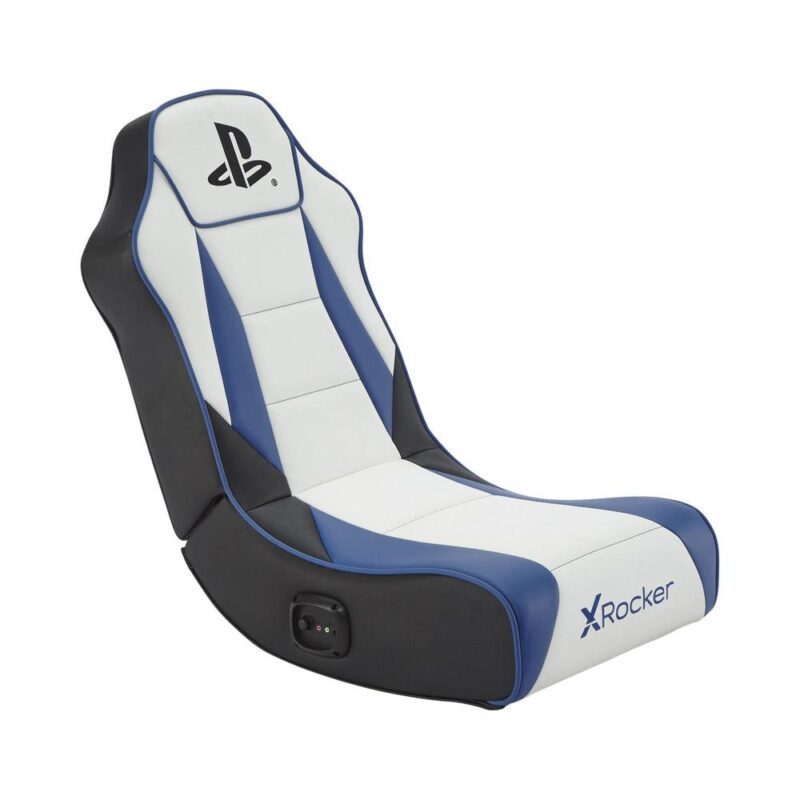 XROCKER PLAYSTATION GEIST 2.0 FLOOR ROCKER - WHITE AND BLUE