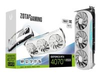 ZOTAC GAMING GeForce RTX 4070 Ti SUPER Trinity - White Edition - grafikkort - GeForce RTX 4070 Ti Super - 16 GB GDDR6X - PCIe 4.0 x16 - HDMI, 3 x DisplayPort - hvid