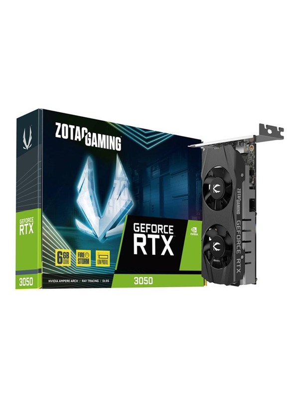 ZOTAC GeForce RTX 3050 Low Profile - 6GB GDDR6 RAM - Grafikkort