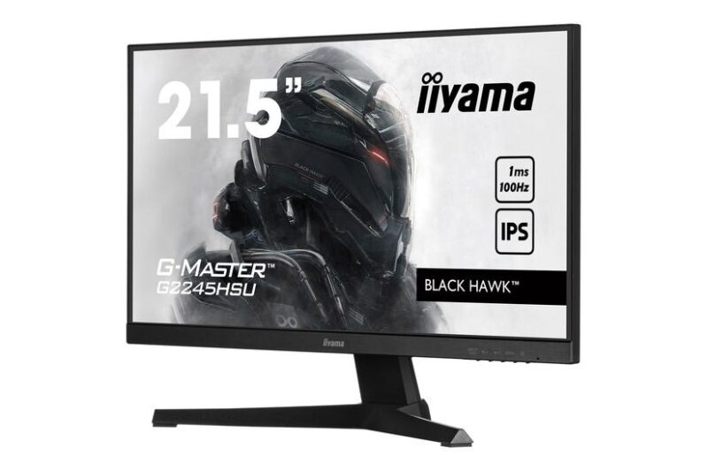 iiyama G-MASTER Black Hawk G2245HSU-B1 skærm - LED baglys - 22" - AMD FreeSync - IPS - 1ms - Full HD 1920x1080 ved 100Hz