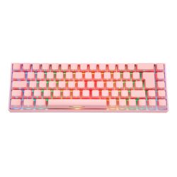 Deltaco_gaming Pk95r Wireless 65% Keyboard Rgb Kailh Red French Layout Pink - Tastatur