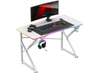 Huzaro Hero 1.7 RGB White gaming-skrivebord