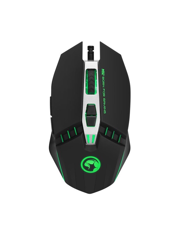 Marvo Gaming Marvo M112 - Gaming Mus - Optisk - 7 knapper - Sort