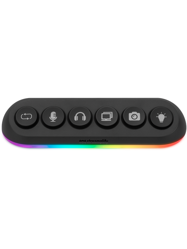 Streamplify HUB DECK 5 Slot RGB 12V USB hub - USB 3.0 - 5 ports - Sort