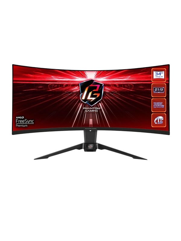 34" ASRock PG34WQ15R2B - 3440x1440 - 165Hz - VA - HDR400 - Curved