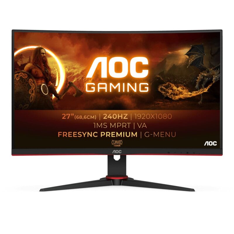 AOC Gaming C27G2ZE/BK 27 1920 x 1080 HDMI DisplayPort 240Hz