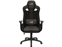 Aerocool EARL AeroSuede, Universal gamingstol, 150 kg, 125 kg, Sort, Stål, Stål