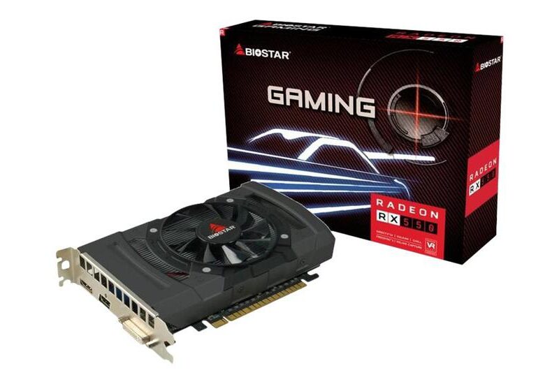 Biostar VA5505RF41 Grafikkort - 4GB GDDR5 - AMD Radeon RX 550 - PCI Express 3.0 x16