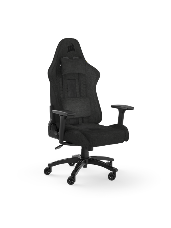 Corsair TC100 Relaxed Fabric Gamer Stol - Sort - Stof - Op til 120 kg