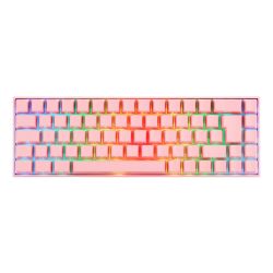 Deltaco_gaming Pk95r Wireless 65% Keyboard Rgb Kailh Red German Layout Pink - Tastatur