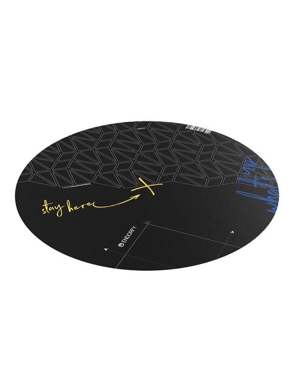 ENDORFY FP110C - floor mat - round - 110 x 110 cm - black