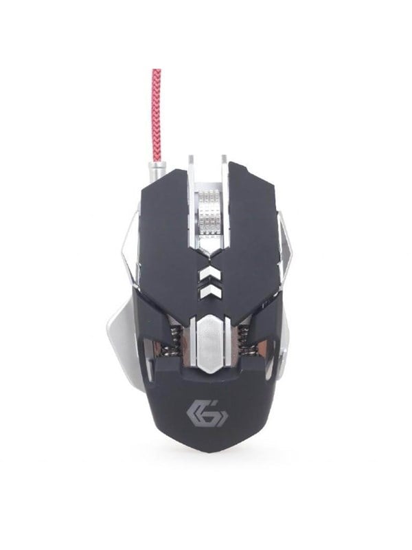 Gembird Programmable USB Gaming Mouse - Gaming Mus - Optisk - 7 knapper - Sort med RGB lys