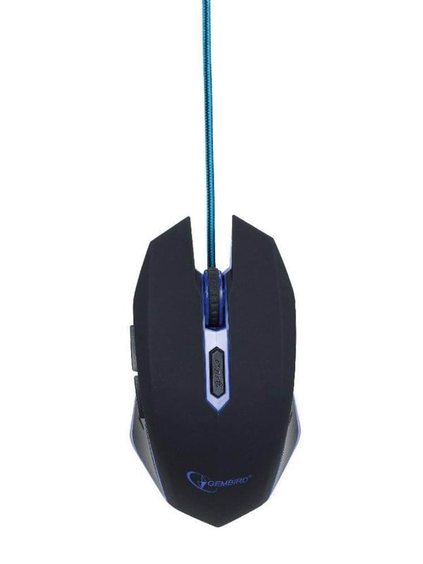 Gembird USB Gaming Mouse - Gaming Mus - Optisk - 6 knapper - Blå