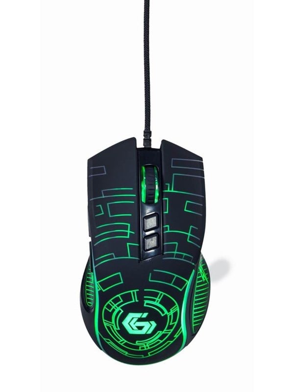 Gembird USB LED Gaming Mouse - Gaming Mus - Optisk - 7 knapper - Sort