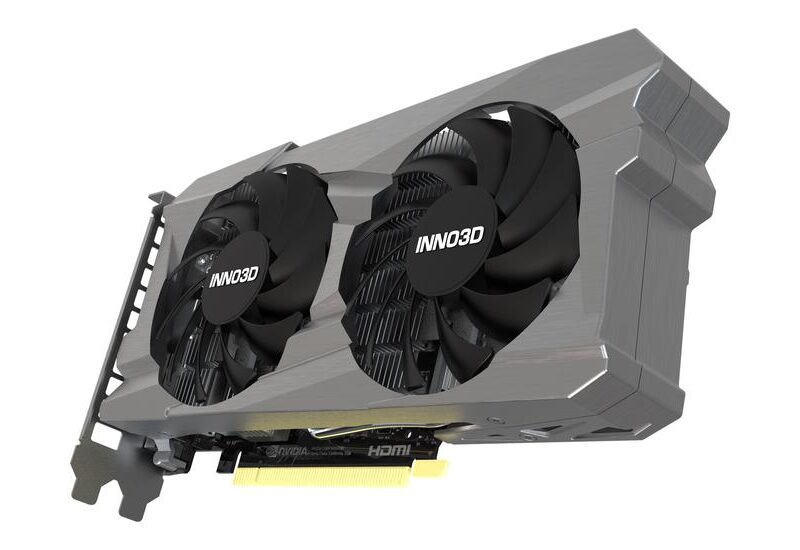 Inno3D GeForce RTX 3050 TWIN X2 Grafikkort - 6GB GDDR6 - NVIDIA RTX 3050 - PCI Express 4.0