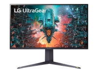 LG UltraGear 32GQ950P-B - LED-skærm - gaming - 32 (31.5 til at se) - 3840 x 2160 4K @ 144 Hz - Nano IPS with ATW (Advanced True Wide Polarizer) - 1000 cd/m² - 1000:1 - DisplayHDR 1000 - 1 ms - 2xHDMI, DisplayPort - grå, sort