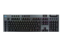 Logitech G G915 X - Tastatur - gaming, LIGHTSPEED - full size - bagbelyst - trådløs - Bluetooth, 2.4 GHz, USB-C - sort