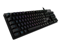 Logitech Gaming G512 - Tastatur - bagbelyst - USB - Nordisk - tastkontakt: GX Brown Tactile - kulsort