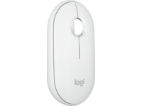 Logitech® | Pebble Mouse 2 (M350s) - Mus - optisk - 3 knapper - trådløs - Bluetooth - Off-White