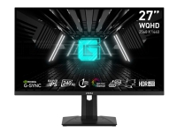 MSI G274QPXDE - LED-skærm - gaming - 27 - 2560 x 1440 WQHD @ 240 Hz - Fast IPS - 400 cd/m² - 1000:1 - DisplayHDR 400 - 1 ms - 2xHDMI, DisplayPort, USB-C - sort