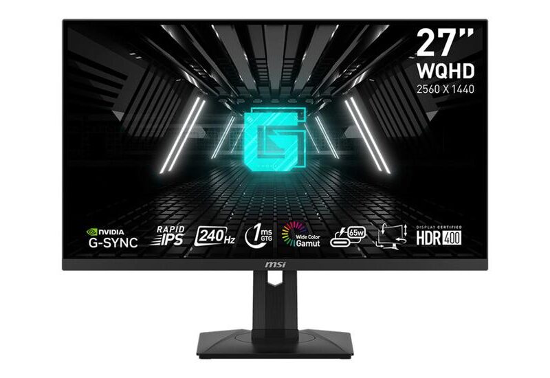 MSI G274QPXDE skærm - LED baglys - 27" - NVIDIA G-SYNC Compatible - Fast IPS - 1ms,1ms - WQHD 2560x1440